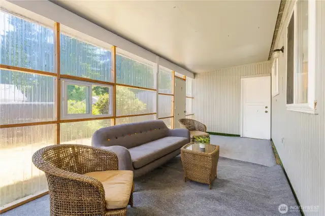 Patio with covered