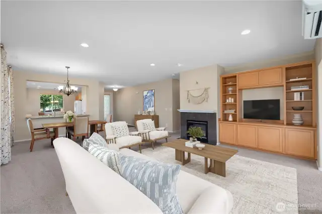 Great Room with an abundance of natural light.