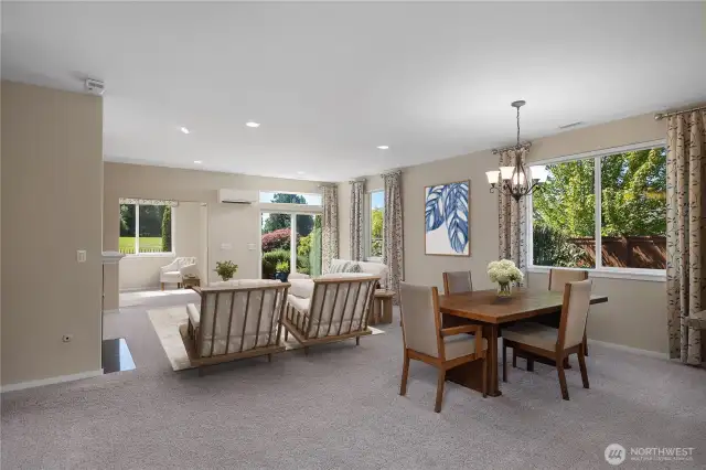 Great Room with an abundance of natural light.