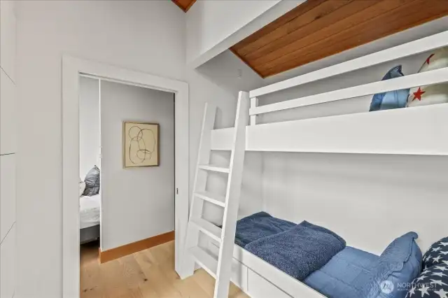 Custom designed and built bunk bed