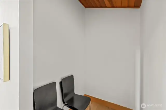 Directly off primary this nook could transform into additional closet space