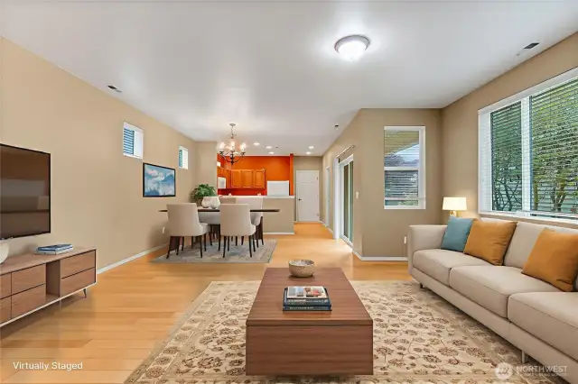 This space has so many options! Here is one such option set up for you.