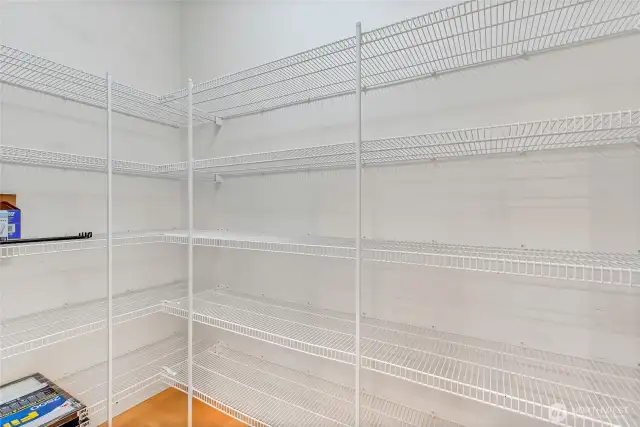 Walk in pantry. So much space!