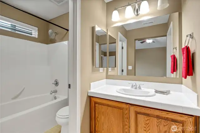 Primary full bath.
