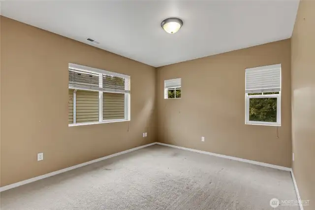 One of two large secondary bedrooms