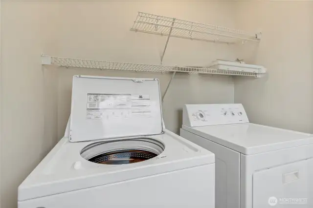 Washer and dryer area