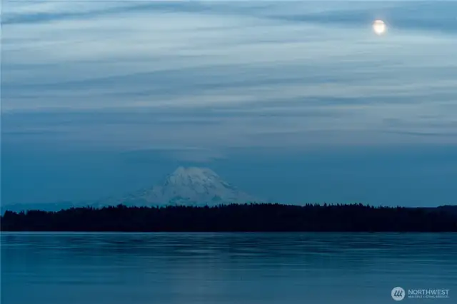 View of Mountain at dusk.