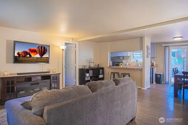 Open living room