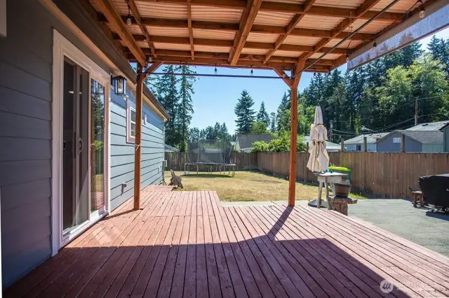 Covered back deck