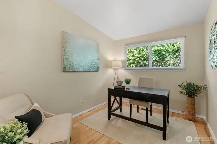 Another main level bedroom is also great for an office. Lower level bonus room could be a 4th bedroom.
