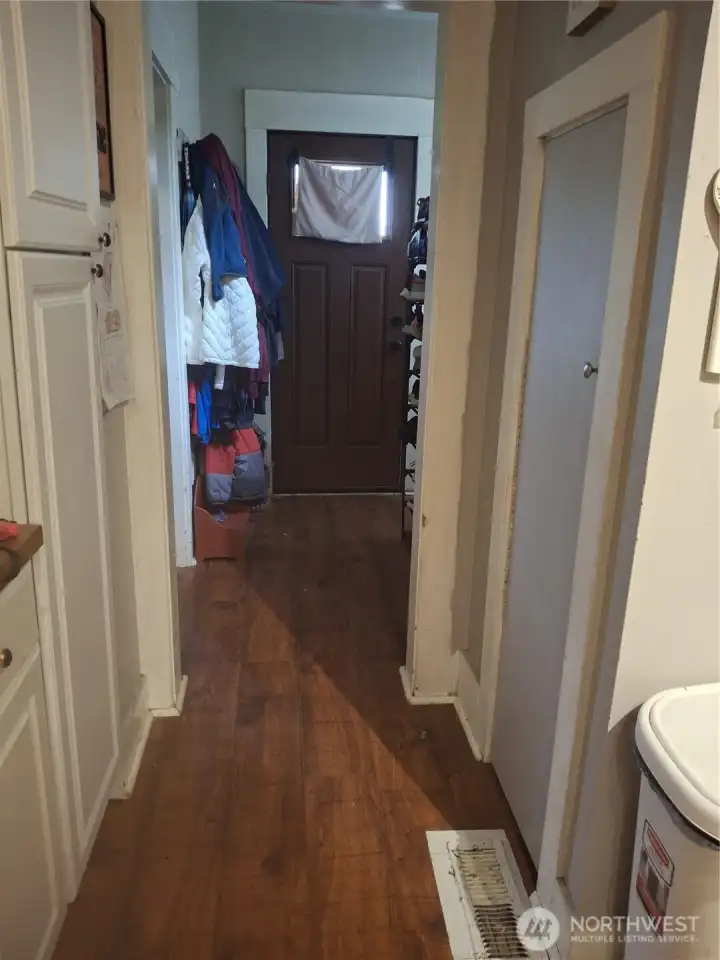Hallway to the front door of the main house