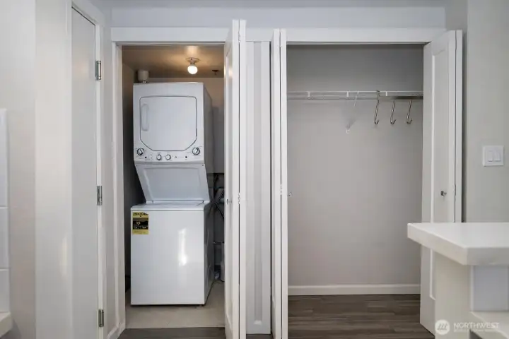 Laundry, Water Heater and Coat Closet