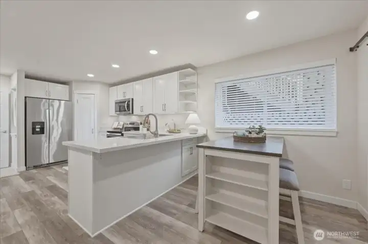 Dining nook in the lower level mother-in-law suite.