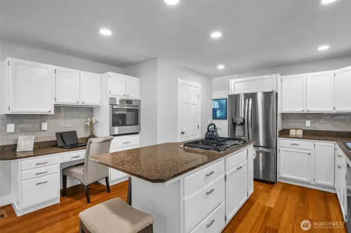 Kitchen with an island