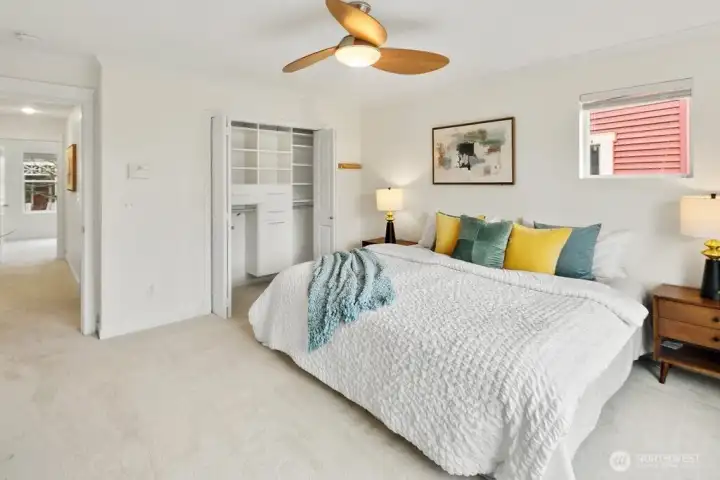 Storage made simple. All bedrooms feature a custom California Closets design to keep everything perfectly organized.