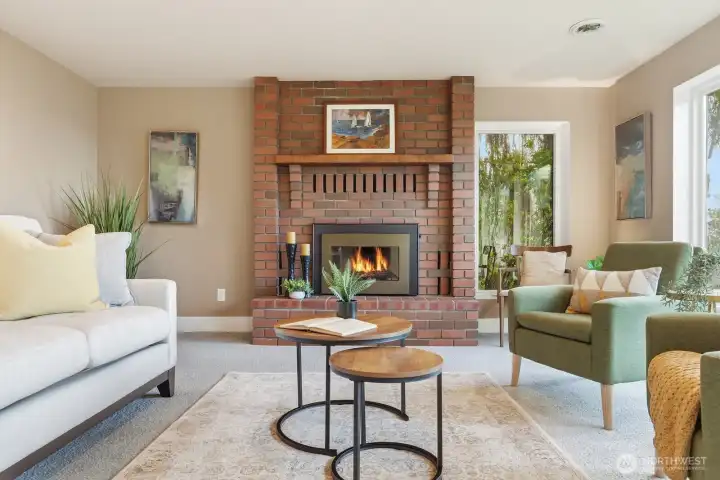 Propane fireplace