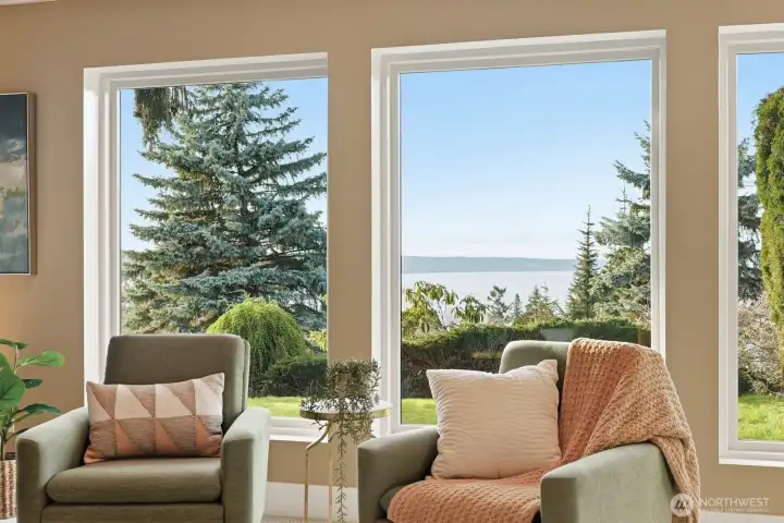 View from basement level