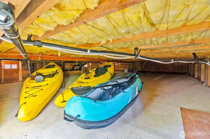 Under home storage area perfect for your toys!