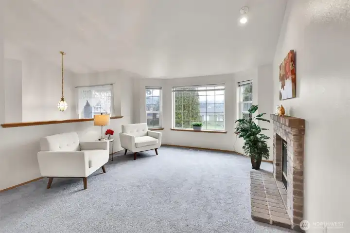 Spacious, light, airy and bright.