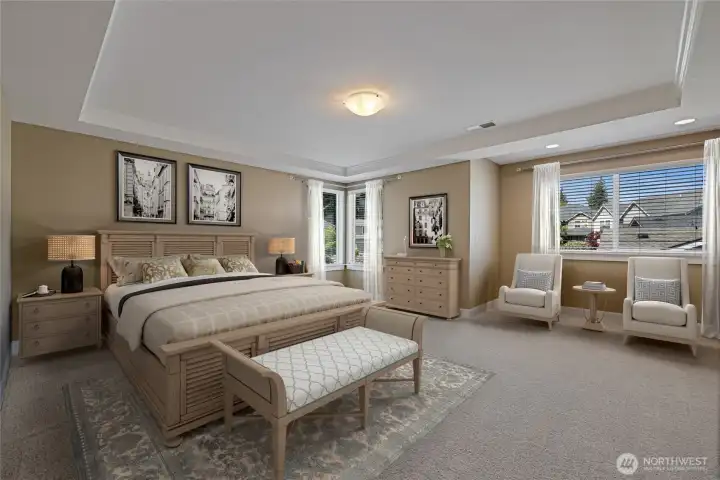 PRIMARY BEDROOM - VIRTUALLY STAGED