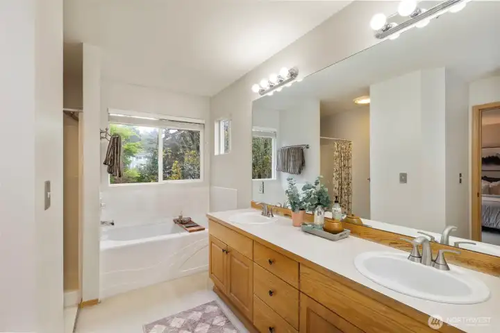 5 piece primary bathroom.