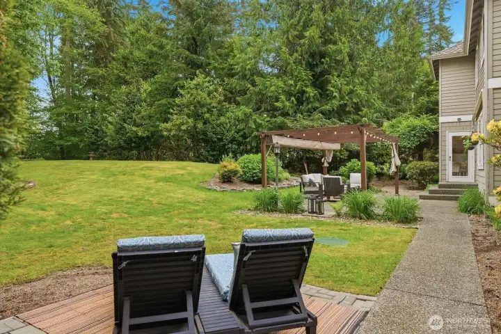 Extra patio space. Extra patio space.