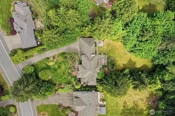 A .61 acre lot. A .61 acre lot.