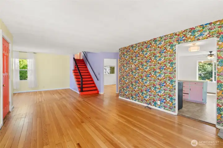 Beautiful Hardwood floors.