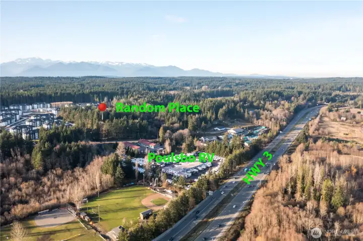 Right off of Hwy 3 at Silverdale