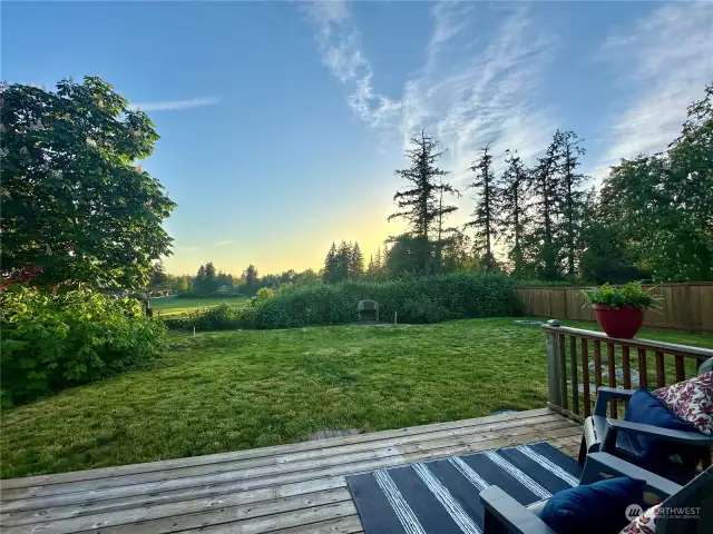 Beautiful sunsets from your large back deck