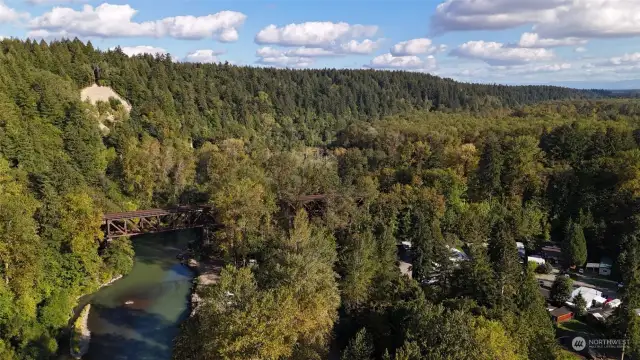 Property has nearby fishing and access to the Nisqually River.