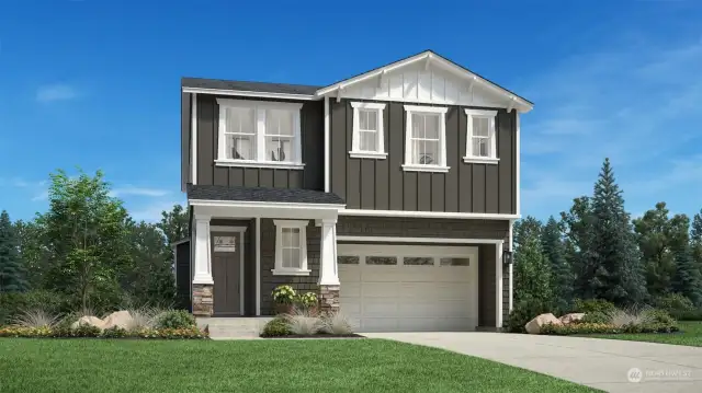 The Garnet Craftsman by Toll Brothers. Artist rendering