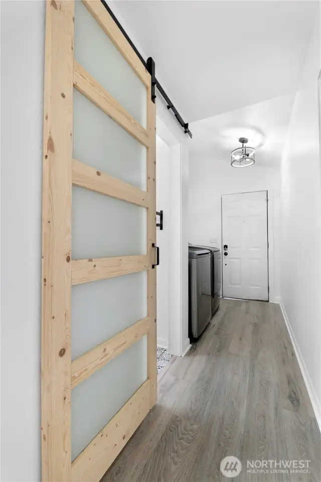 Back hallway to laundry