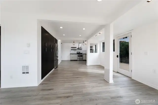 Living looking into kitchen