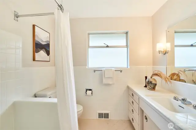 Main bath on main floor.