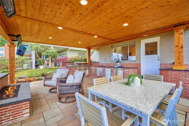 Lower patio, outdoor dining, sports watching or just taking in the view.