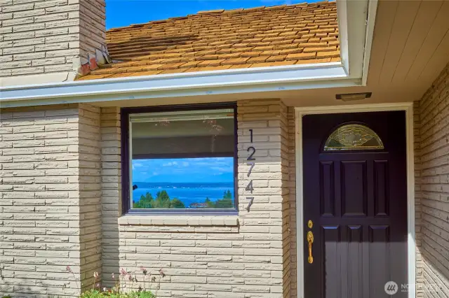 Peek-a-boo view through the home to views available inside.
