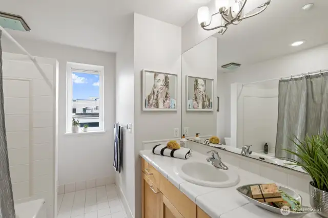 Perfect for the relaxation time soaking in the tub with room to spread out and get ready for your day in comfort.