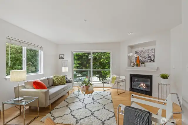 Enjoy and entertain in this wonderful living space open and inviting with 2 balcony spaces to ppen up and let the outside in!