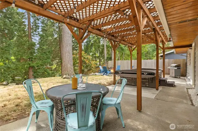 Covered outdoor dining