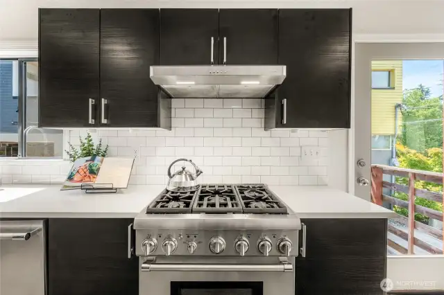 6-burner gas range