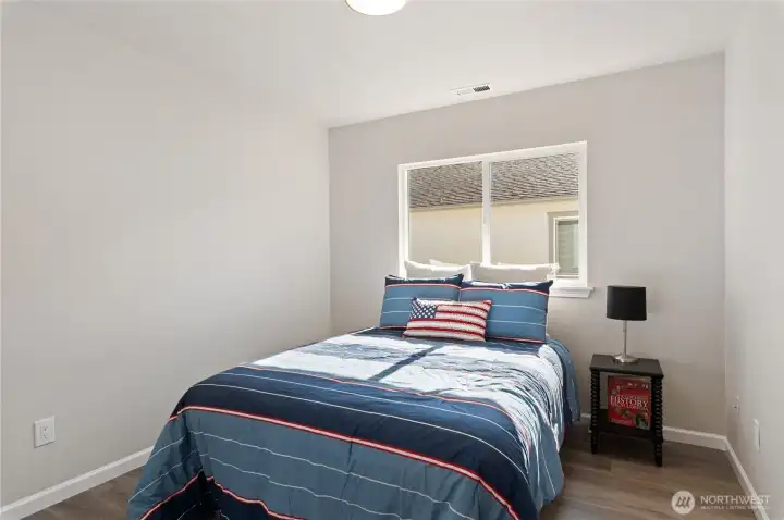 Other bedroom upstairs with adjoining bathroom.