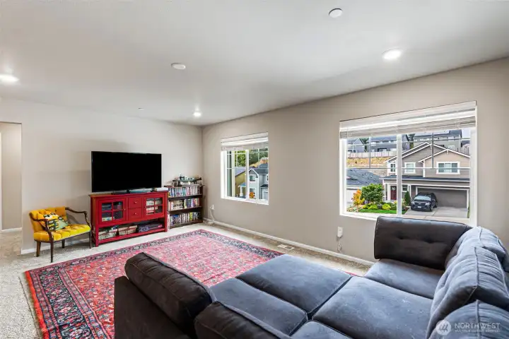Upstairs loft/living area