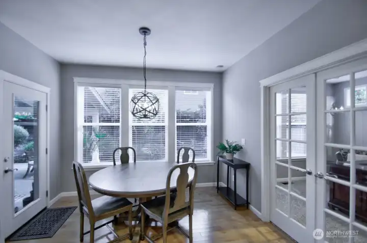 Dining area with tons of natural light.