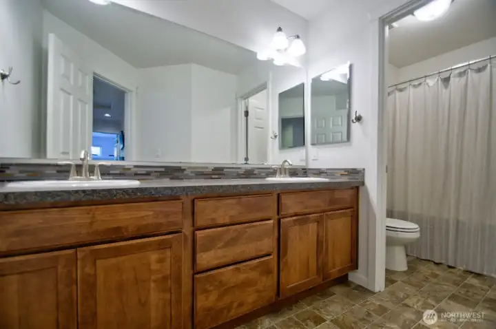 Upstairs hall bathroom