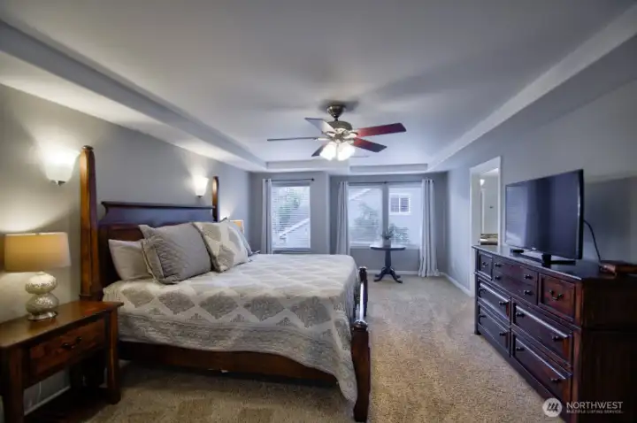 Very large primary suite with sitting area.