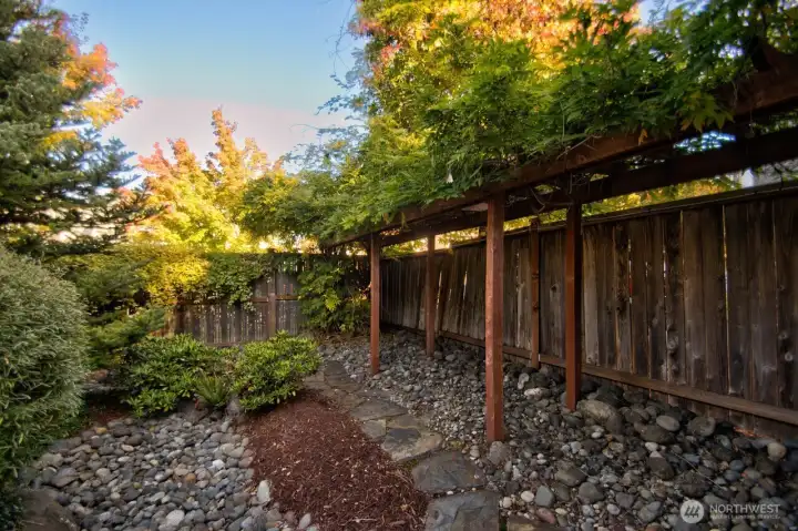 Professionally landscaped back yard - very easy maintenance!