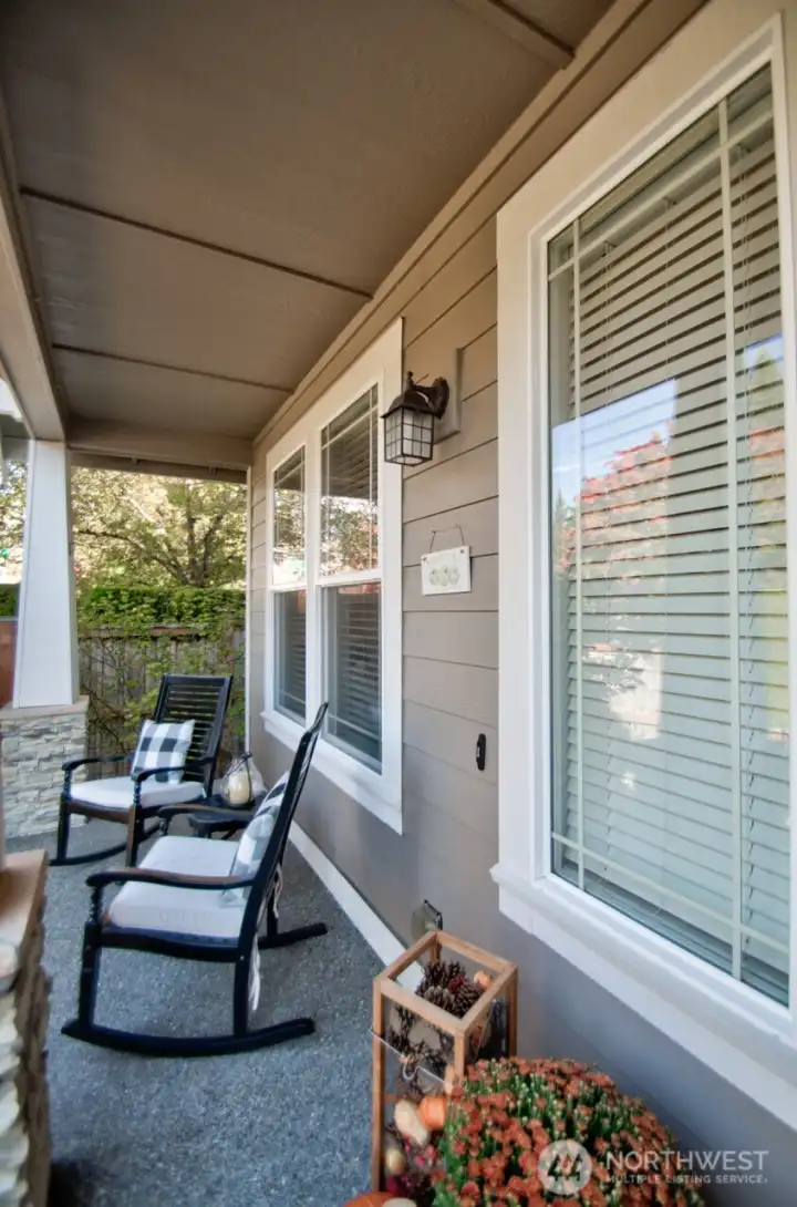 Cozy front porch