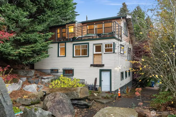 Exterior back of house, viewing from Garden.