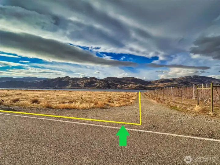 Access along paved county-maintained Eastlake Rd and through property